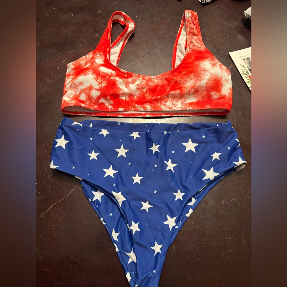 SHEIN FLAG SWIMSUIT